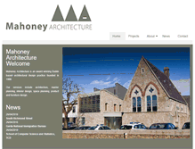 Tablet Screenshot of mahoneyarchitecture.com